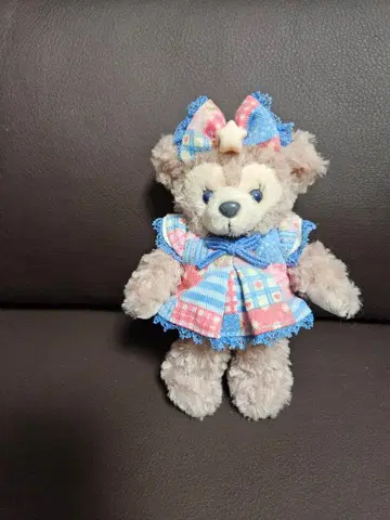 도쿄디즈니씨 15주년 기념 체크 무늬 드레스 키링