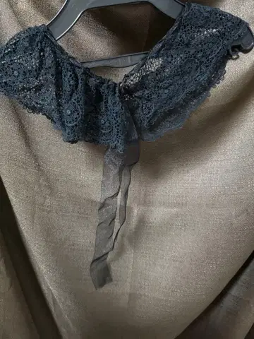 핸드메이드 작가 앤티크 레이스 탈부착 카라