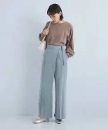 유나이티드 애로우즈 랩 와이드 팬츠