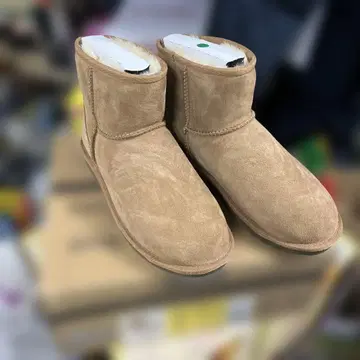 베이지 스웨이드 숏부츠