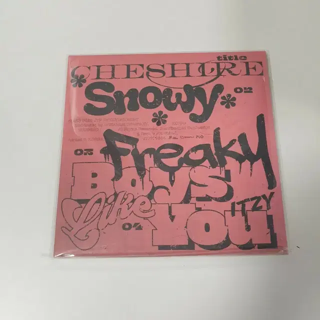 있지 Cheshire 앨범 스페셜반 미개봉