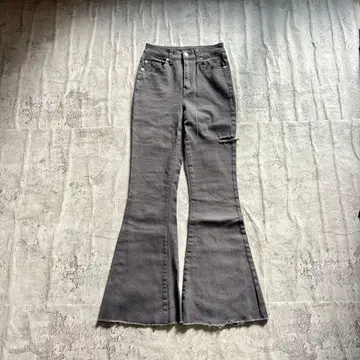 택 포함 새상품 ANAP 하이웨스트 스트레치 데님 플레어 팬츠 블랙