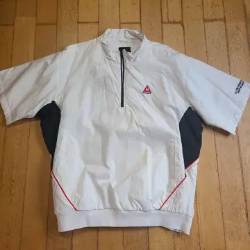 르꼬끄 스포르티브 하프 지퍼 자켓 화이트/블랙