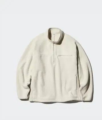 미사용 새상품 유니클로 플리스 오버사이즈 하프 지퍼 풀오버 XL