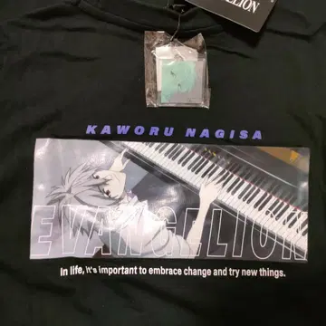 [택 포함 새상품] 에반게리온 나기사 카오루 T셔츠 키링 포함