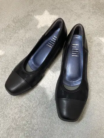 fitfit 블랙 레오파드 발수 바이컬러 펌프스 24cm