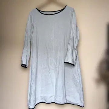 bisque by nest Robe 파이핑 린넨 튜닉 원피스