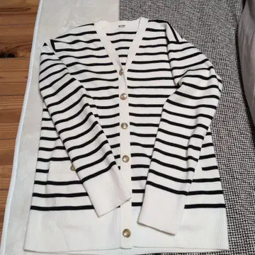 미러 오웬 스트라이프 가디건