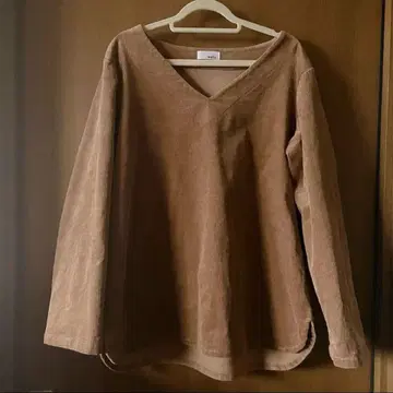 [wafu] 코듀로이 V넥 상의 [1회 착용]