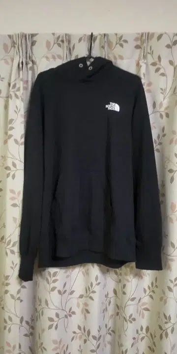 THE NORTH FACE 블랙 백 박스 로고 후드티 XL