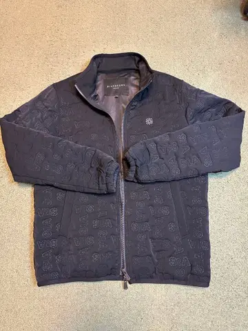 다크 블랙 로고 나일론 자켓