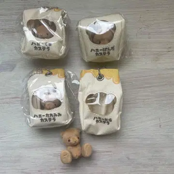 허니 팬더 카스테라 가챠가챠 캡슐 토이 4개 세트