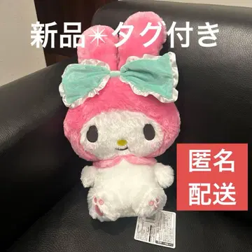 [ 새상품 미사용 ] 산리오 마이멜로디 큰 리본 귀매듭 BIG 봉제 인형