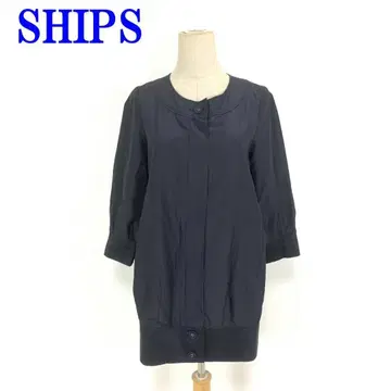 쉽스 노카라 자켓 블랙 면 폴리에스테르 M 정도 C4109