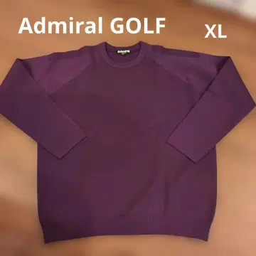 Admiral 어드미럴 골프 스웨터 아치 로고 크루 니트 남성용 XL