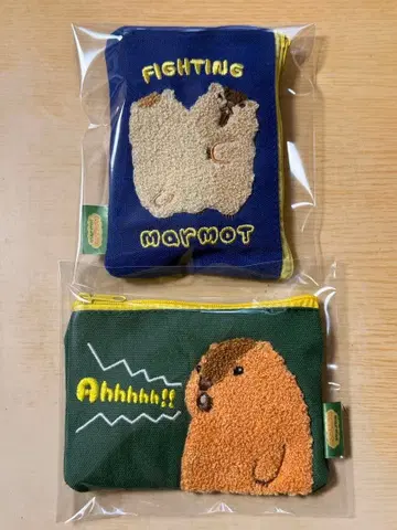 마모트 자수 파우치 세트