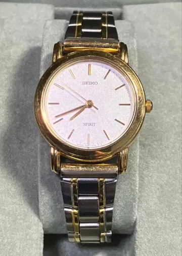 가동품 SEIKO SPIRIT 손목시계 골드/실버 4N21 0810