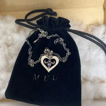 muu studio 하트형 타쿠무 목걸이 silver925