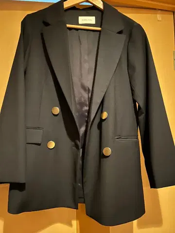 네이비 S 더블 자켓 글로벌 워크 아름다운 실루엣 세레모니