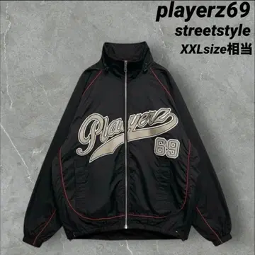 [빅 사이즈] playerz69 양면 럭셔리 자수 나일론 자켓 스트릿