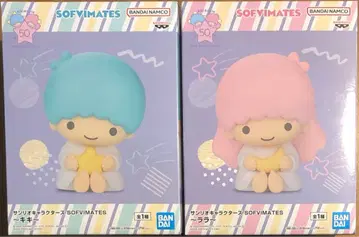 산리오 캐릭터즈 SOFVIMATES 키키 라라 피규어 2종 세트