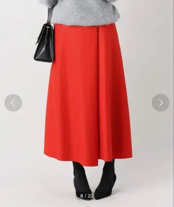 IENA 하드 압축 플레어 스커트 34