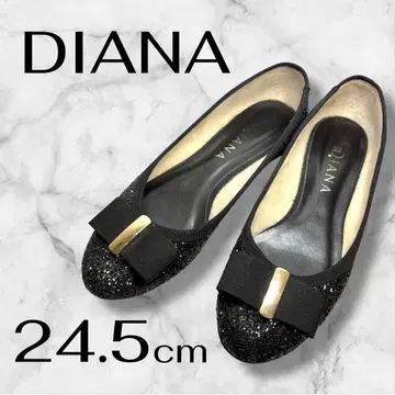 DIANA 다이애나 플랫 펌프스 리본 발레 슈즈 글리터