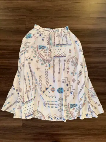 SPORTIFF 기하학 패턴 롱 스커트