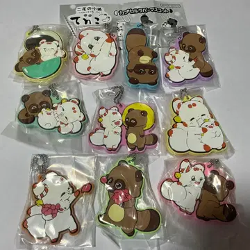 두 꼬리 소형 여우 te n 코 캡슐 러버 마스코트 전 10종 컴프 세트