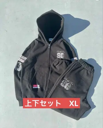 Numbering Check Zip Hoodie x Sweat Pants