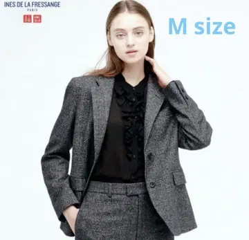 UNIQLO x INES 콜라보 테일러드 자켓 그레이 M