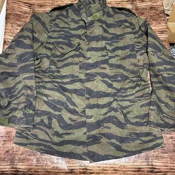 90s M-65 필드 자켓 타이거 스트라이프 알파사제