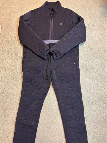 다크 블랙 다운 재킷 & 다운 팬츠