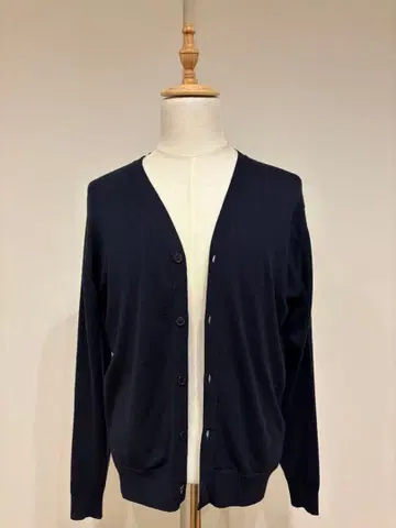 [ 새상품급 ] JOHN SMEDLEY 울 가디건 네이비 M