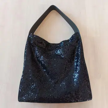 소니아 리키엘 블랙 스팽글 숄더백