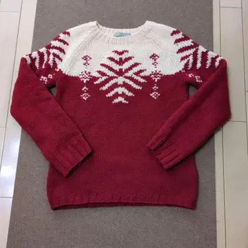 J.CREW 눈꽃 무늬 니트 스웨터