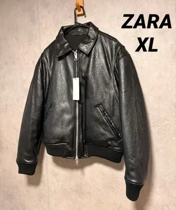 ZARA 자라 인조 가죽 퍼프 자켓 XL