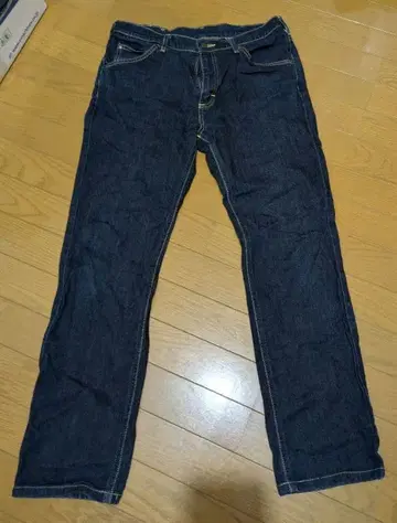 Lee 스트레이트 데님 다크 블루