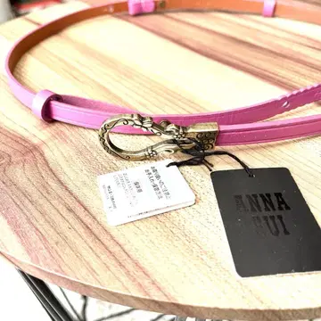 레어 미사용 새상품 ANNA SUI 안나수이 벨트 골드 버클 가죽