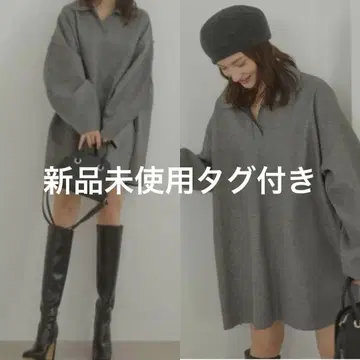 ACYM 니트 원피스 그레이