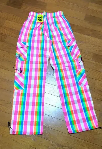 ZUMBA 컬러풀 체크 카고 팬츠