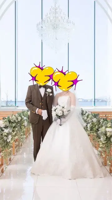 화이트 웨딩 드레스 A라인