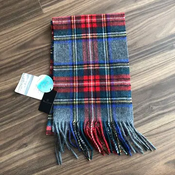 미사용 새상품 아쿠아 스큐텀 캐시미어 100% 머플러