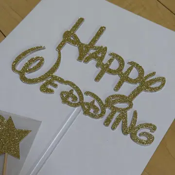 디즈니 웨딩 케이크 토퍼 결혼식