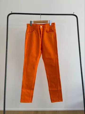 neon sign 스키니 데님 오렌지 택 포함 새상품