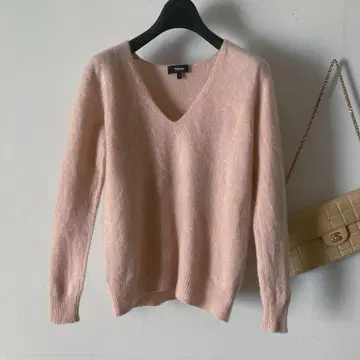 띠어리*후와토로 캐시미어 100% V넥 에어리 니트