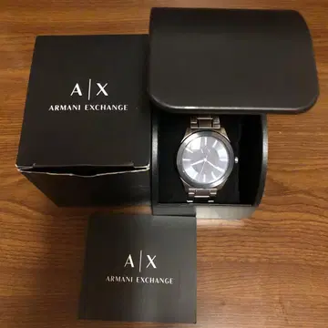 Armani Exchange 쿼츠 손목시계 블랙