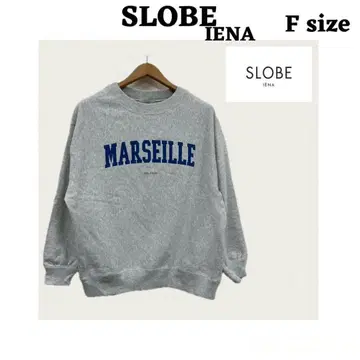 SLOBE IENA 그레이 크루넥 맨투맨 트레이닝복