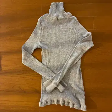 코튼 리브 터틀넥N 라이트 그레이 프리 사이즈