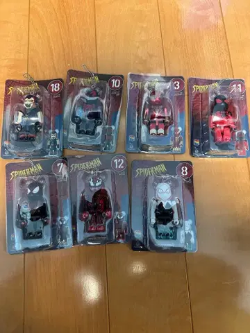 스파이더맨 큐브릭/베어브릭 7체 세트